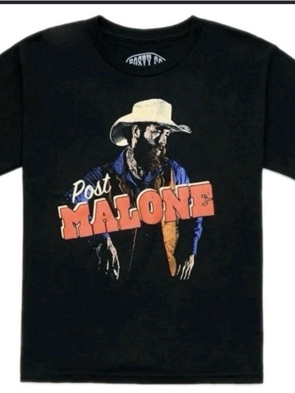 Posty Co Post Malone t-shirt featuring a "Cowboy" graphic print.